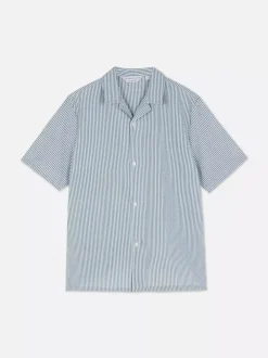 Primark Piżamy<Pasiasta koszula od piżamy z tkaniny seersucker