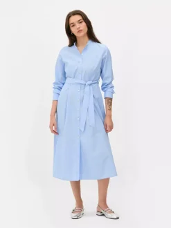 Primark Sukienki<Pasiasta sukienka koszulowa z paskiem