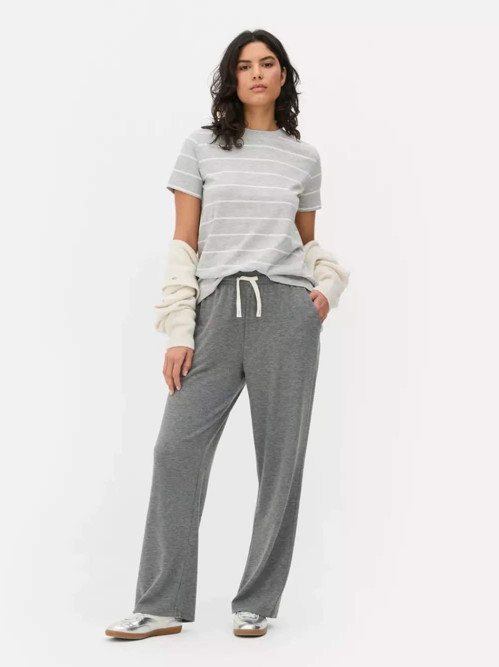 Primark Topy I T-Shirty<Pasiasty T-shirt na krótki rękaw z okrągłym dekoltem