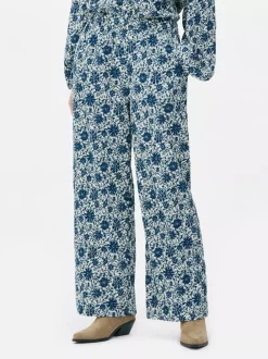 Primark Spodnie I Legginsy<Patchworkowe spodnie w kwiaty