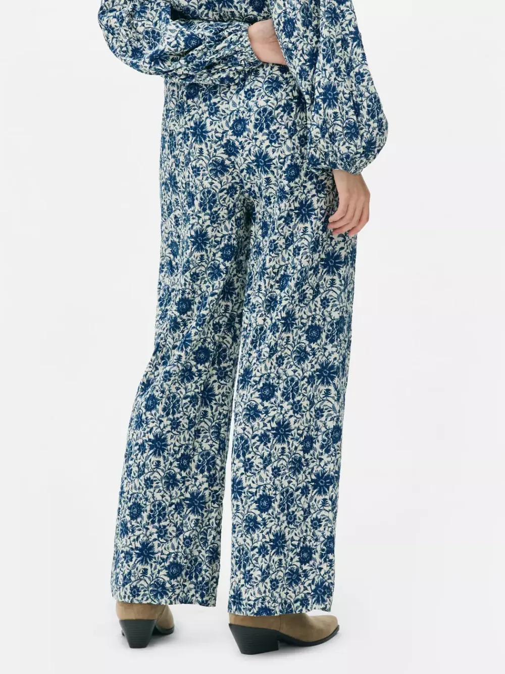 Primark Spodnie I Legginsy<Patchworkowe spodnie w kwiaty