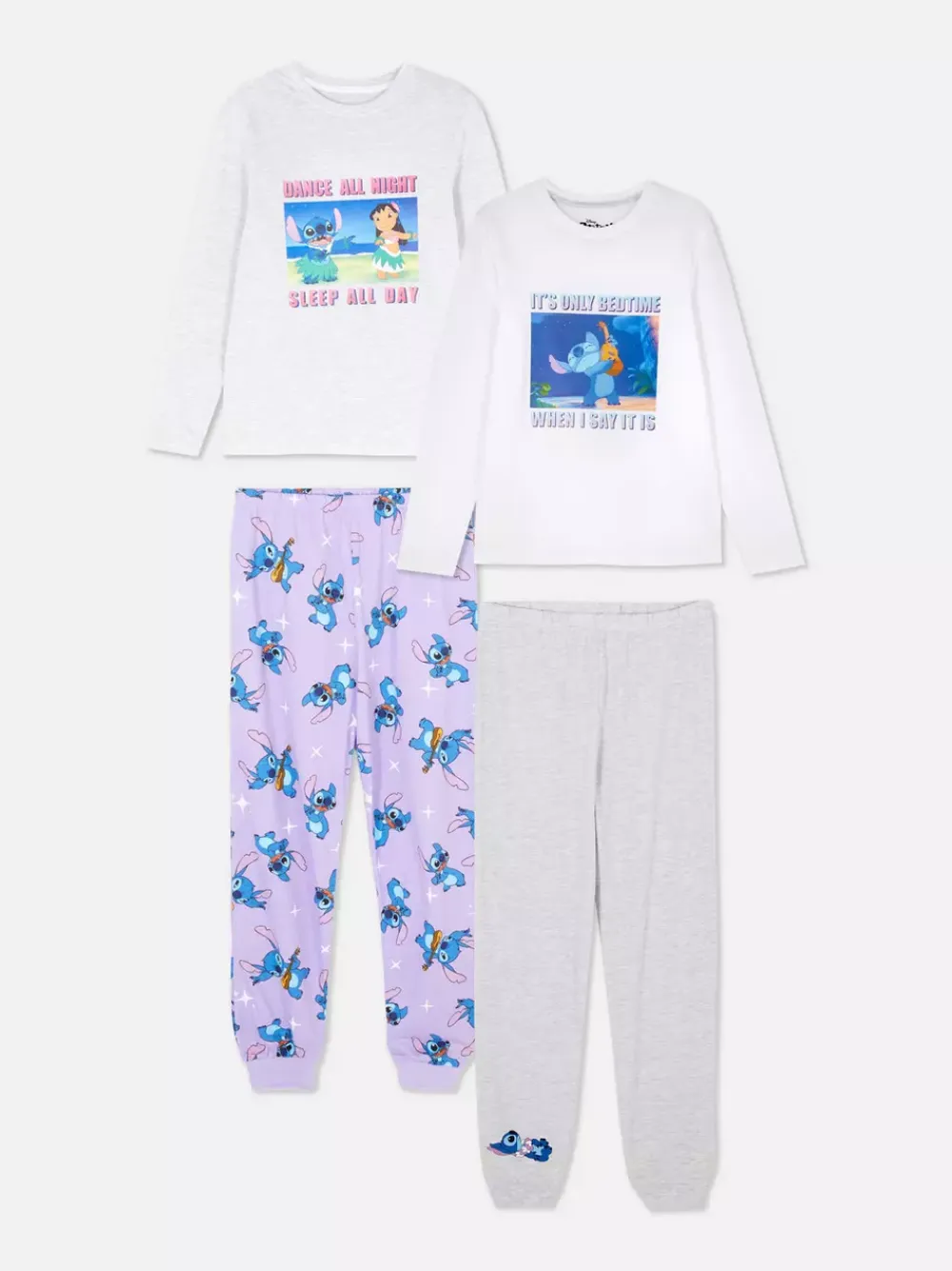Dzieci Primark Piżamy I Bielizna Nocna<Piżama z długim rękawem i motywem Disneya, 2 szt.