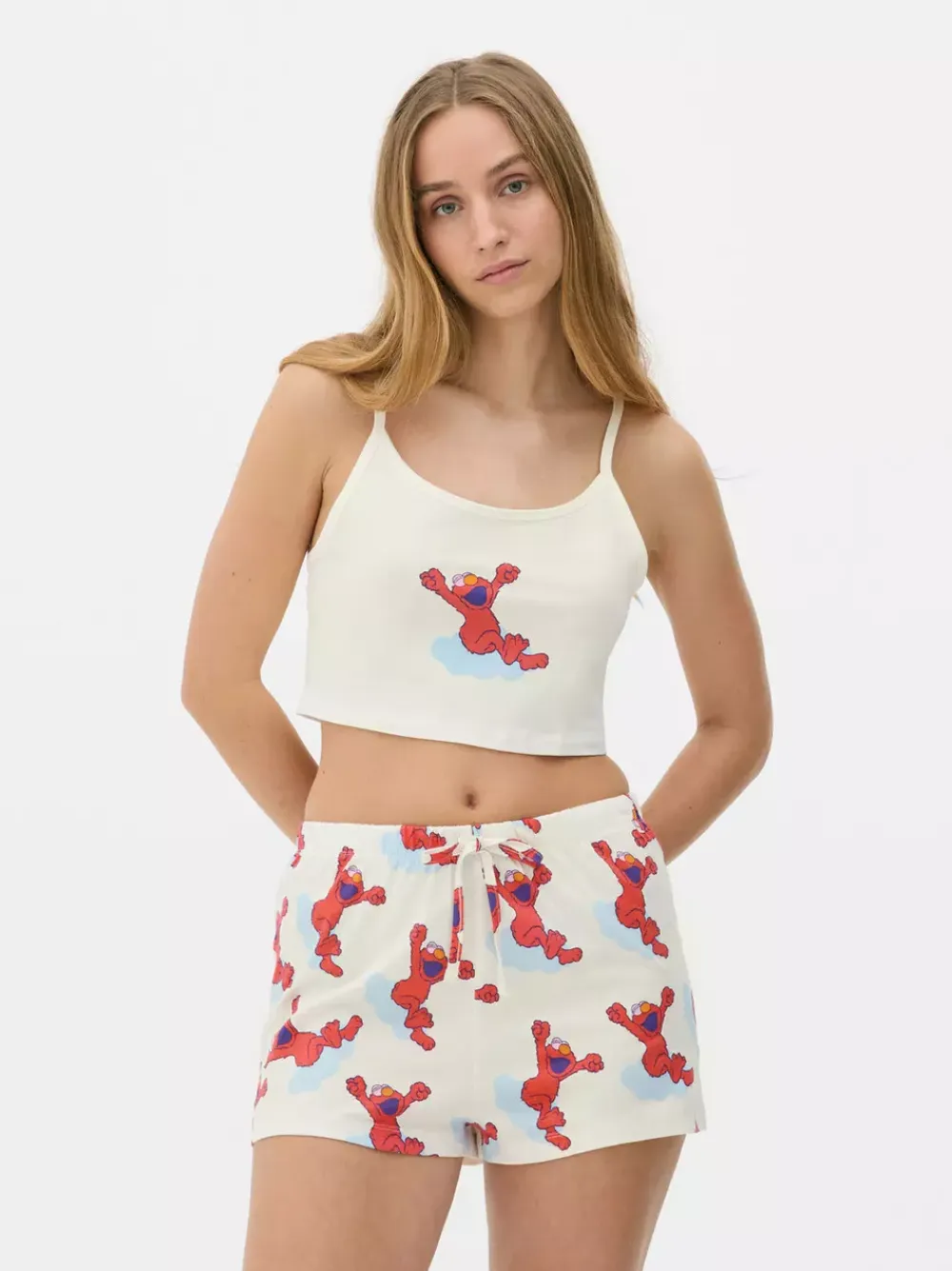 Primark Zestawy Piżamowe<Piżama z topem i motywem Elmo z Ulicy Sezamkowej