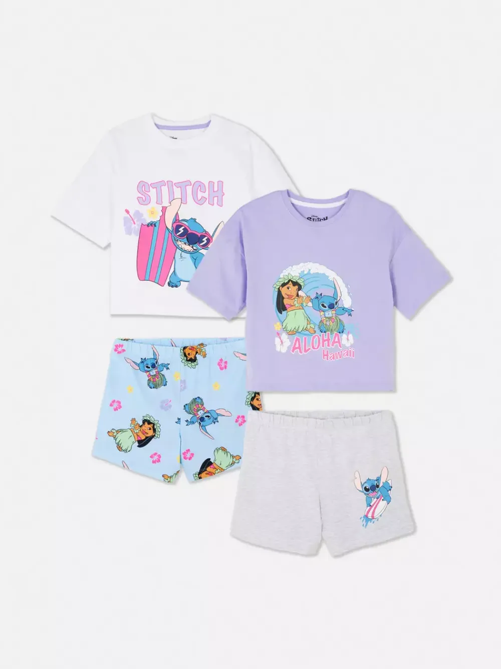 Dzieci Primark Piżamy I Bielizna Nocna<Piżamy z nadrukiem Sticha Disneya, 2 komplety