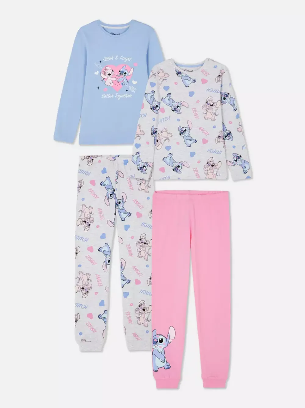 Dzieci Primark Piżamy I Bielizna Nocna<Piżamy z nadrukiem Sticha Disneya, 2 komplety