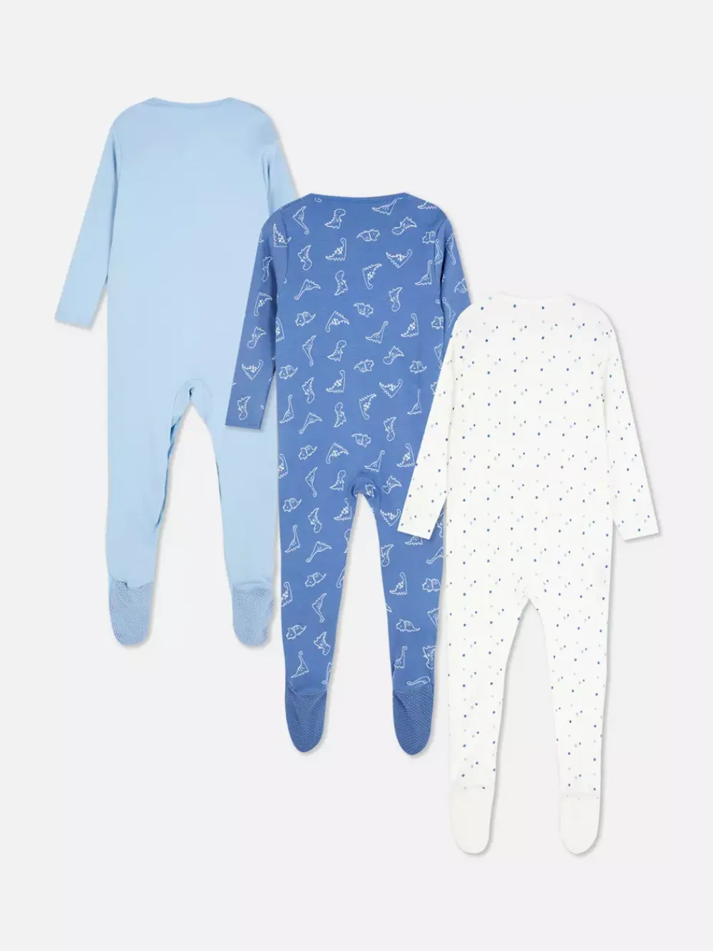 Primark Kaftaniki I Śpioszki<Śpioszki na długi rękaw z motywem dinozaura, 3 szt.