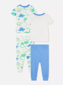 Primark Piżamy I Bielizna Nocna<Śpioszki w dinozaury, 2 komplety