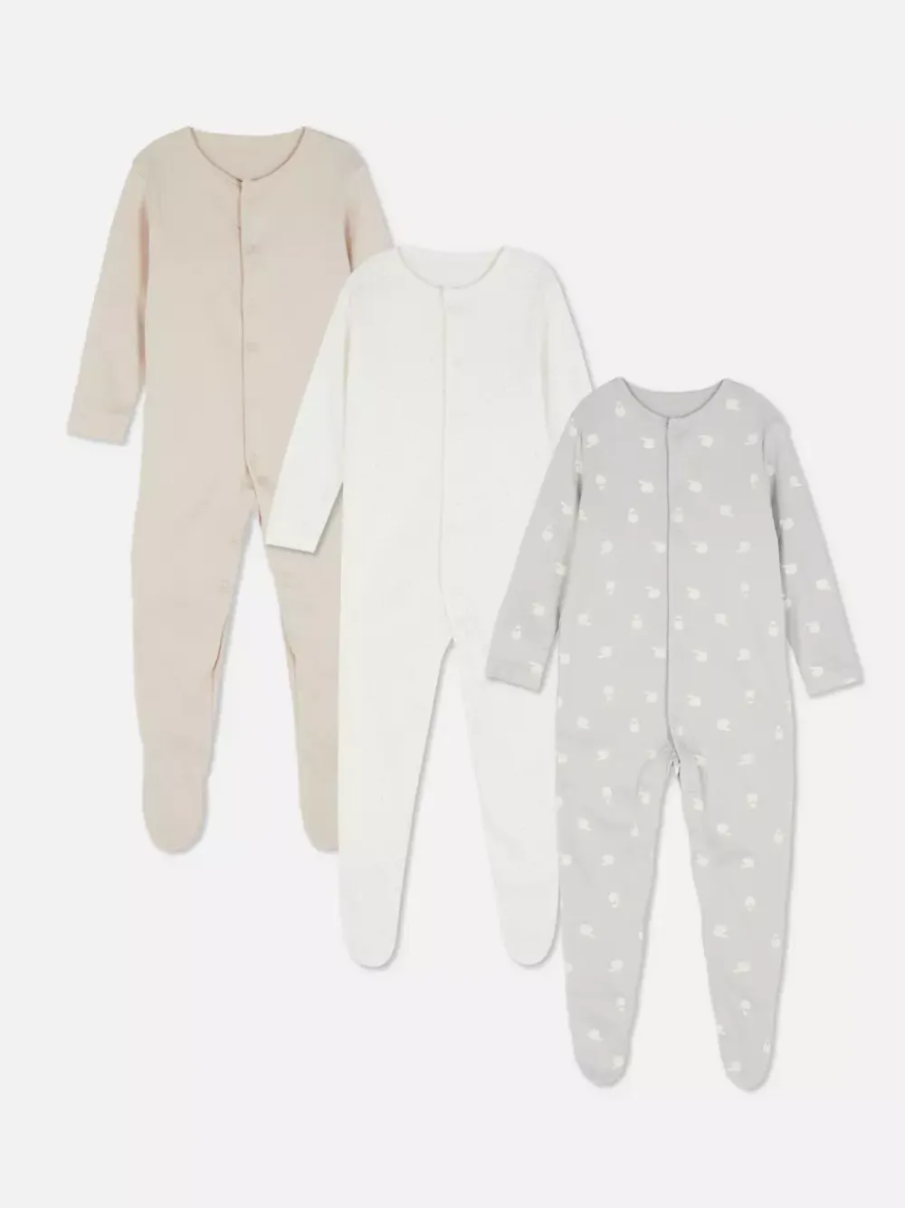 Primark Kaftaniki I Śpioszki<Śpioszki z długim rękawem, 3 pary