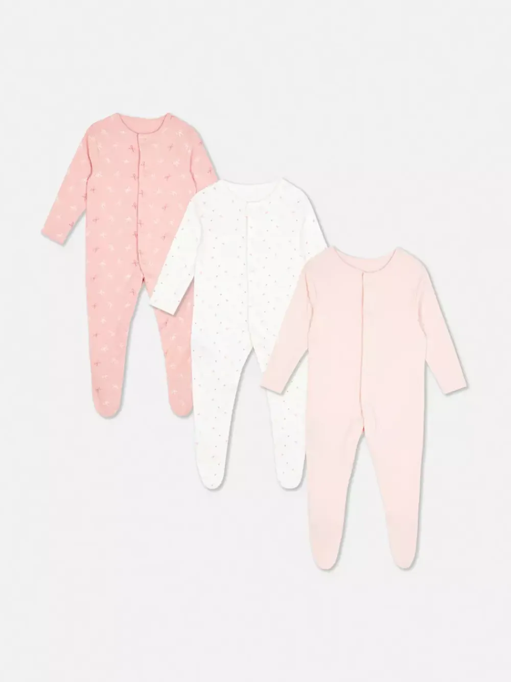 Primark Kaftaniki I Śpioszki<Śpioszki z długim rękawem, 3 szt.