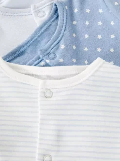 Primark Kaftaniki I Śpioszki<Śpioszki z długim rękawem w gwiazdki, 3 szt.