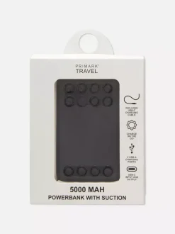 Primark Ładowarki<Powerbank 5000 mAh z przyssawkami