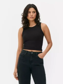 Primark Topy I T-Shirty<Prążkowana koszulka bez rękawów o fasonie bokserki