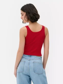 Primark Topy I T-Shirty<Prążkowana koszulka bez rękawów typu henley