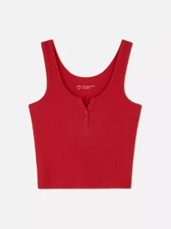 Primark Topy I T-Shirty<Prążkowana koszulka bez rękawów typu henley