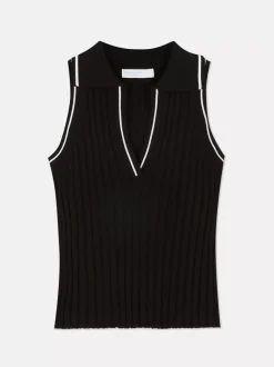 Primark Topy I T-Shirty<Prążkowana koszulka polo bez rękawów