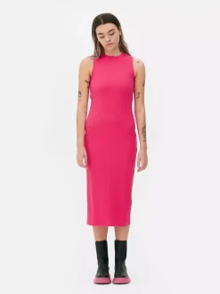 Primark Sukienki<Prążkowana sukienka midi o fasonie bokserki