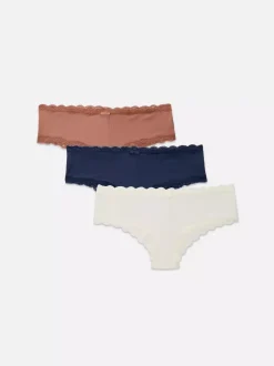 Damskie Primark Majtki Damskie<Prążkowane figi biodrówki, 3 pary