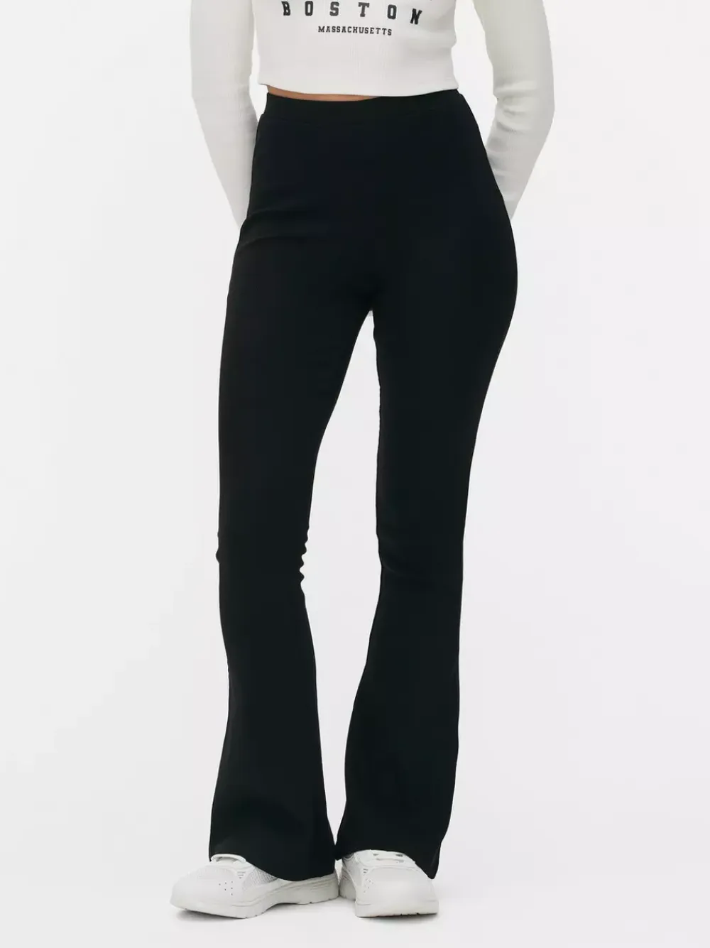 Primark Spodnie I Legginsy<Prążkowane Legginsy z poszerzanymi nogawkami