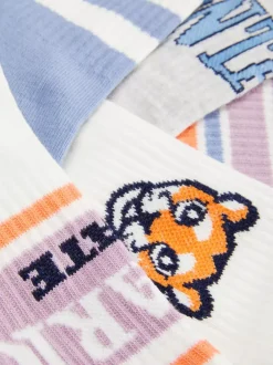 Dzieci Primark Skarpety I Rajstopy<Prążkowane skarpety ze sportowym nadrukiem, 5 par