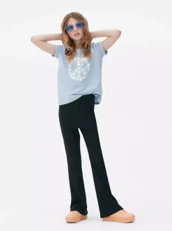 Dzieci Primark Spodnie I Legginsy<Prążkowane spodnie z rozszerzaną nogawką
