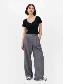 Primark Topy I T-Shirty<Prążkowany T-shirt typu henley