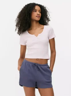 Primark Topy I T-Shirty<Prążkowany T-shirt typu henley
