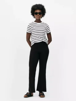 Primark Spodnie I Legginsy<Proste legginsy w prążki z marszczeniami