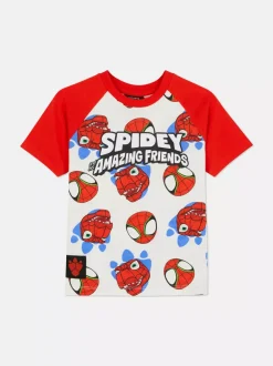 Dzieci Primark Topy I T-Shirty<Raglanowy T-shirt z dinozaurem i motywem Marvela