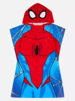 Dzieci Primark Stroje Kąpielowe I Plażowe<Ręcznikowe ponczo z motywem Spider-Mana Marvela