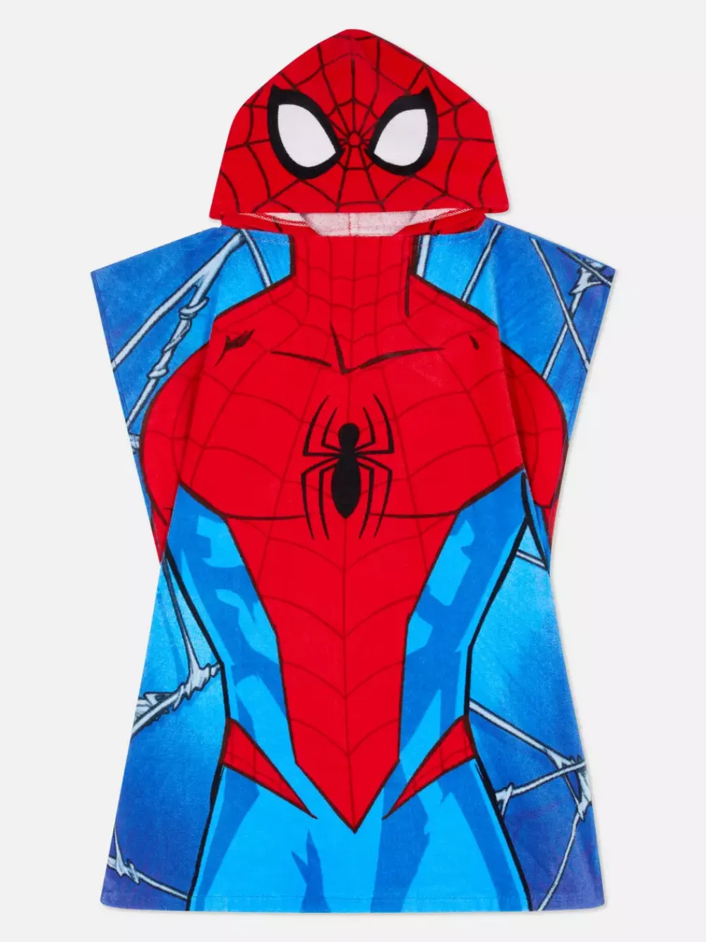 Dzieci Primark Stroje Kąpielowe I Plażowe<Ręcznikowe ponczo z motywem Spider-Mana Marvela