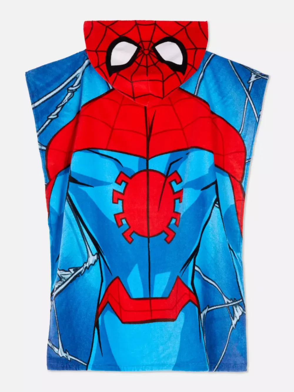 Dzieci Primark Stroje Kąpielowe I Plażowe<Ręcznikowe ponczo z motywem Spider-Mana Marvela
