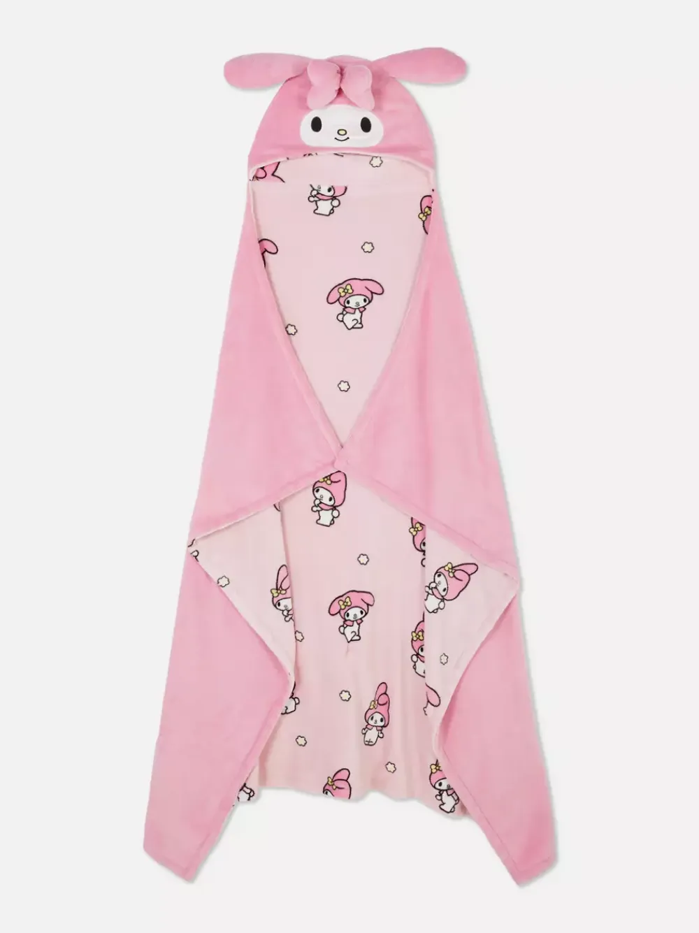Primark Koce I Narzuty<Ręcznik z kapturem i motywem My Melody z Hello Kitty