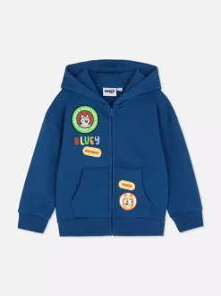 Dzieci Primark Bluzy<Rozpinana bluza z kapturem i motywem Blue