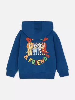Dzieci Primark Bluzy<Rozpinana bluza z kapturem i motywem Blue