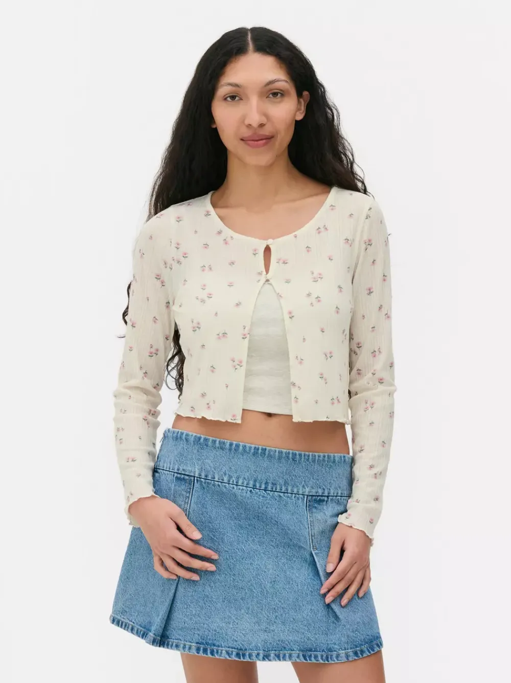 Primark Swetry I Kardigany<Rozpinany sweter w drobne kwiaty