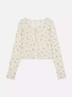 Primark Swetry I Kardigany<Rozpinany sweter w drobne kwiaty