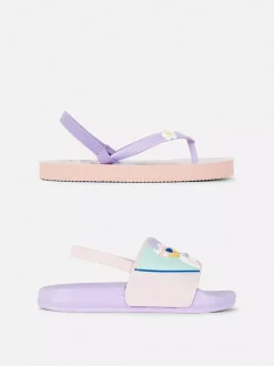 Dzieci Primark Sandały I Klapki<Sandały z motywem Disneya, 2 pary