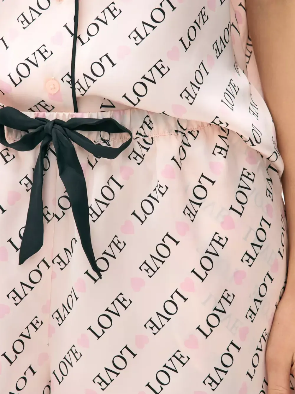 Primark Zestawy Piżamowe<Satynowa piżama z koszulą i szortami