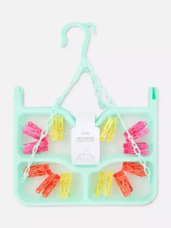 Primark Półki I Wieszaki Ścienne<Składana suszarka z 24 klamerkami