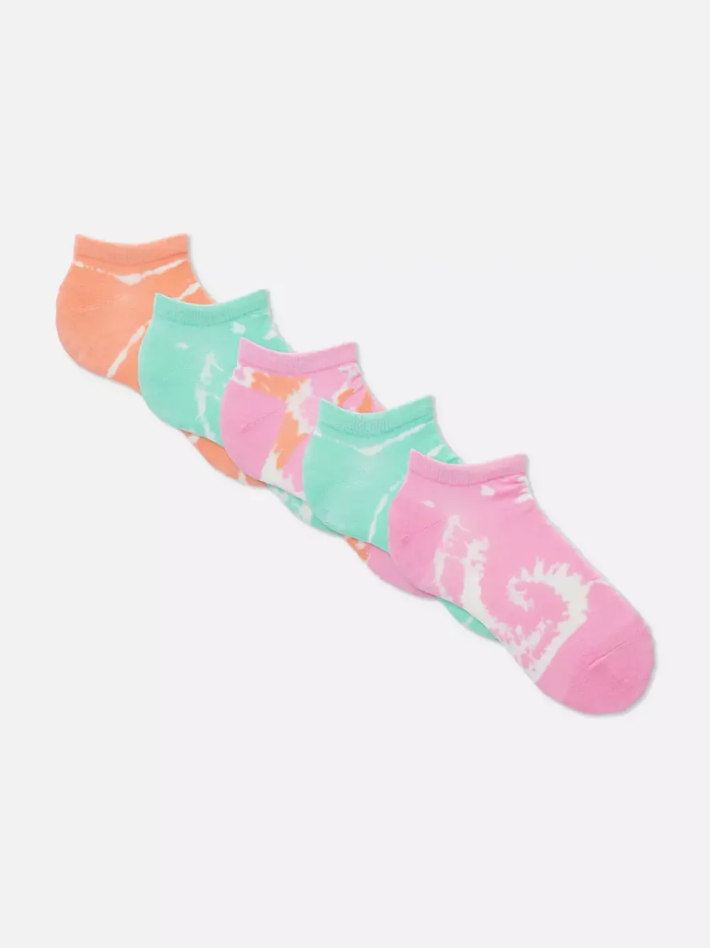 Dzieci Primark Skarpety I Rajstopy<Skarpety sportowe z efektem barwienia tie-dye, 5 par