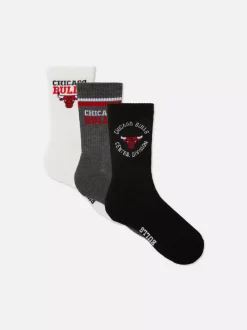 Primark Skarpety<Skarpety za kostkę NBA Chicago Bulls, 3 pary