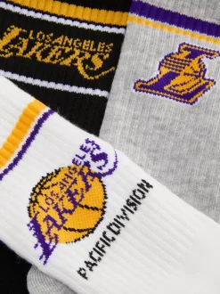 Primark Skarpety<Skarpety za kostkę NBA Los Angeles Lakers, 3 pary