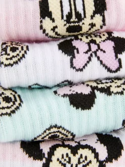 Dzieci Primark Skarpety I Rajstopy<Skarpety za kostkę z motywem Myszki Minnie Disneya, 4 pary