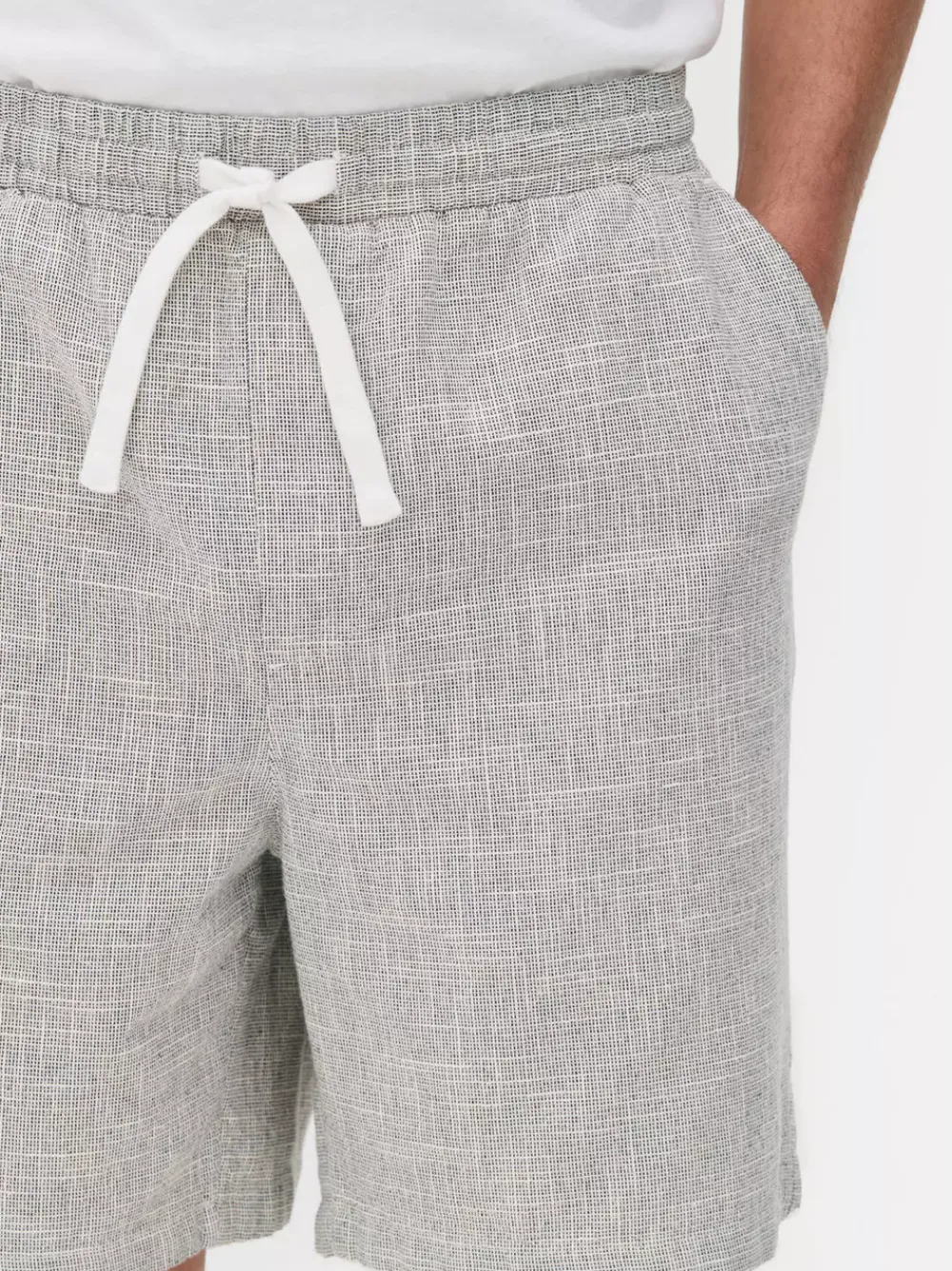 Primark Szorty<Spodenki chinosy w drobną kratkę