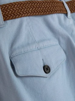 Primark Szorty<Spodenki chinosy z paskiem