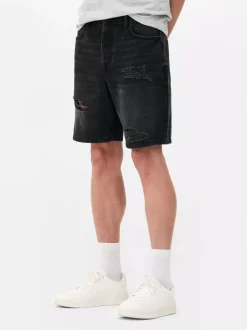 Primark Szorty<Spodenki jeansowe z przetarciami