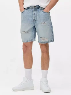 Primark Szorty<Spodenki jeansowe z przetarciami