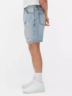 Primark Szorty<Spodenki jeansowe z przetarciami