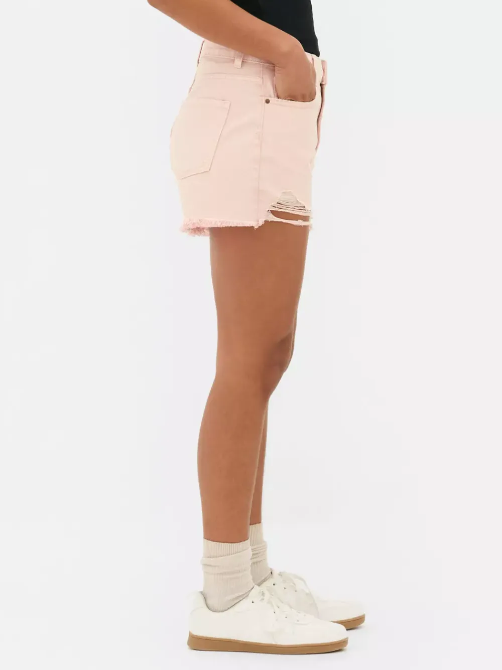 Primark Szorty<Spodenki jeansowe z przetarciami