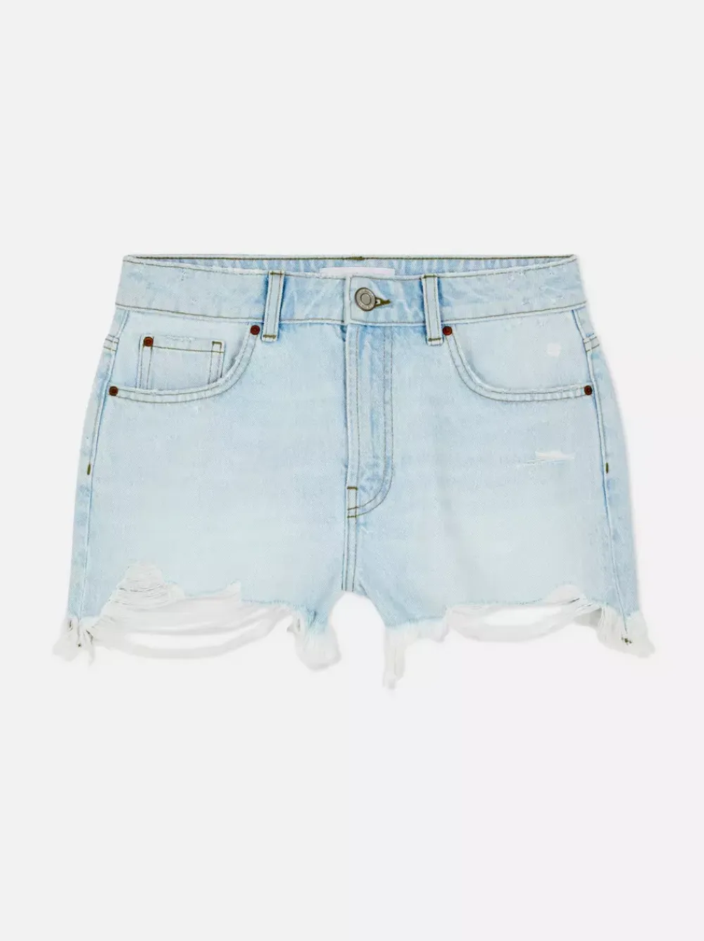 Primark Szorty<Spodenki jeansowe z przetarciami